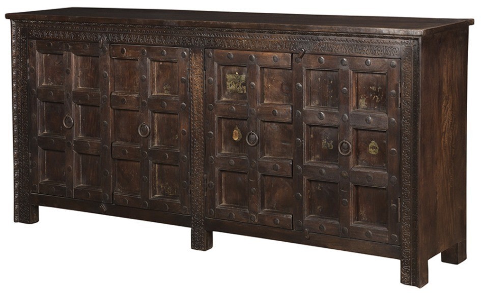 Буфет XIX век, Индия PR45370/2, Массив манго, natural, ROOMERS ANTIQUE