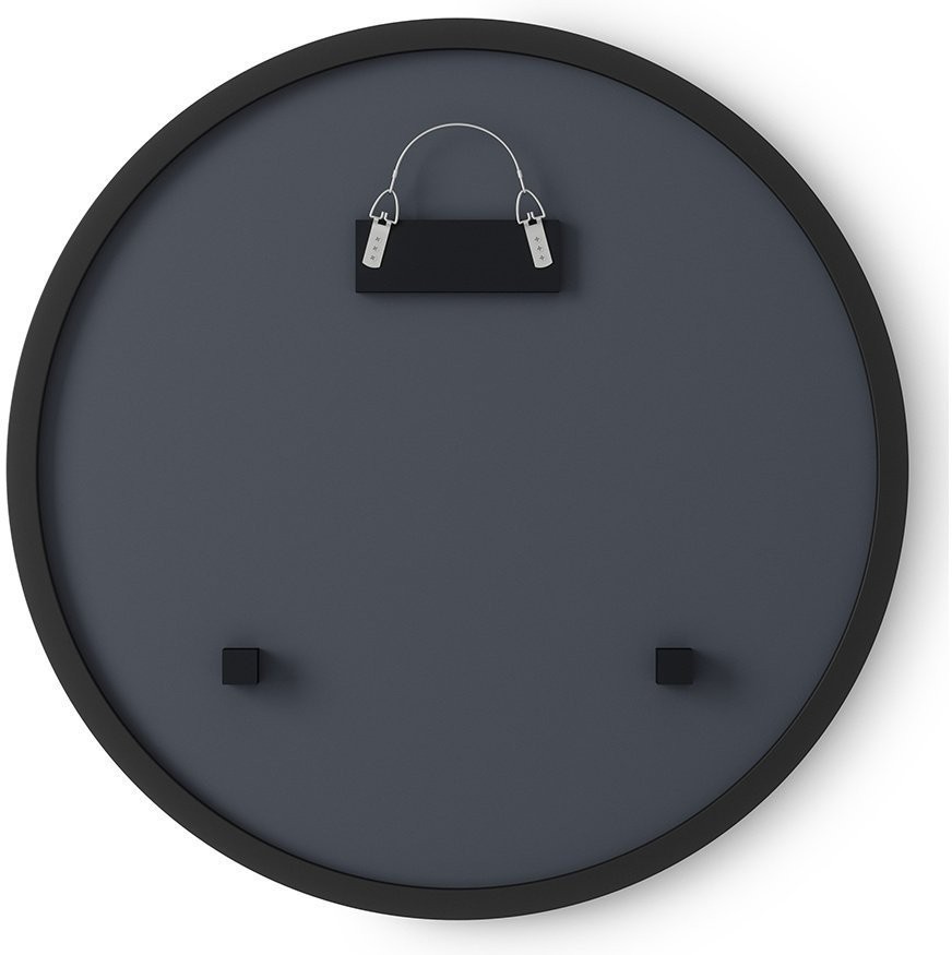 Зеркало hub, D45 см, черное (69477)