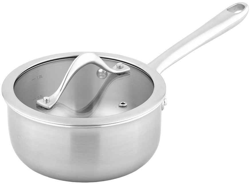 Ковш с крышкой 3ply etalon, D16 см, 1,4 л (77006)