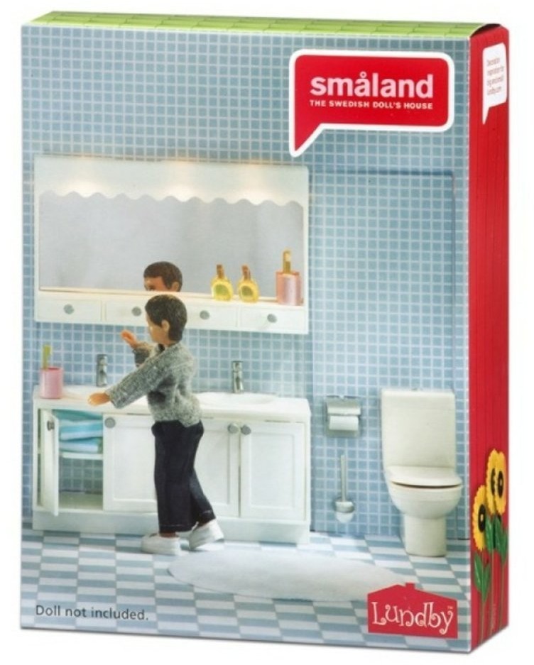 Мебель для домика Смоланд Ванная с 2 раковинами (LB_60208800)