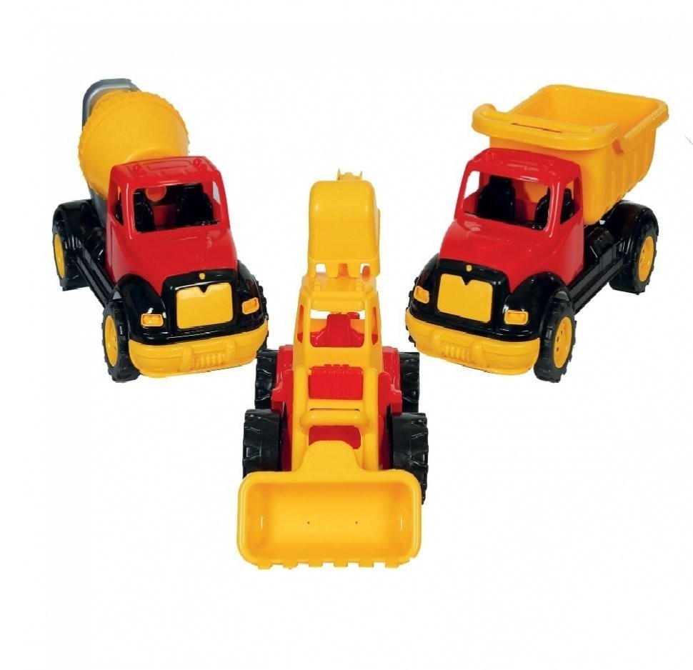 Набор из 3-х строительных машин 30 см (Т8-006)