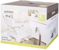 Сушилка для посуды 2-х ярусная, цвет: белый LIMON (166-181)