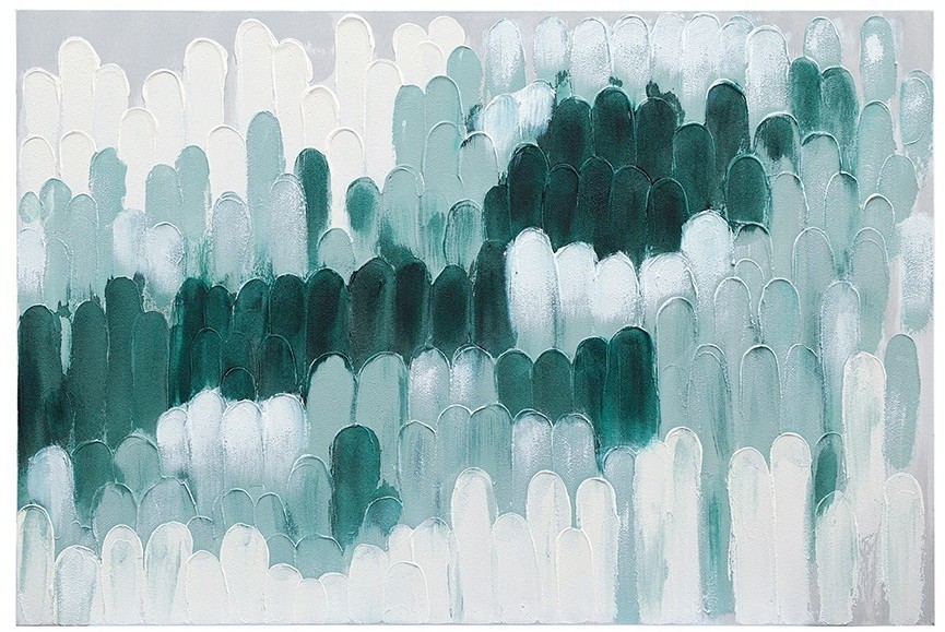 Панно декоративное с ручной росписью by feel, 120х80 см, индиго (78830)