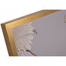 Холст "Пион" 110х80 см, багет пластик (золото), золотая поталь (TT-00013901)