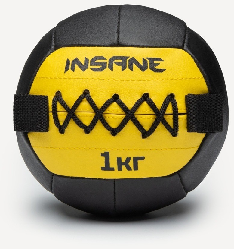 Медбол IN24-WB100, 1 кг, желтый (2111033)