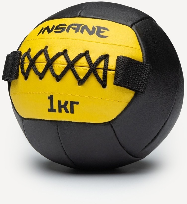 Медбол IN24-WB100, 1 кг, желтый (2111033)