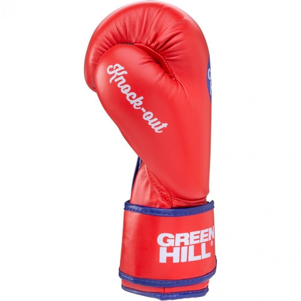 Перчатки боксерские Knockout BGK-2266, 8oz, к/з, красный (678321)