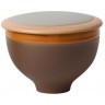 Чаша с крышкой L9286-MO, 12 см, каменная керамика, Brown, ROOMERS TABLEWARE