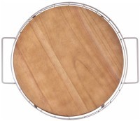 Поднос из дерева с металлическими ручками  40*35*7см цвет бежевый Agness (917-133)