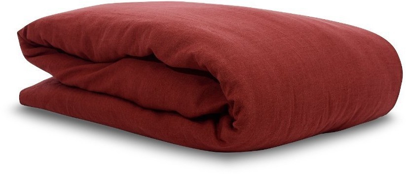 Пододеяльник изо льна бордового цвета essential, 150х200 см (63310)