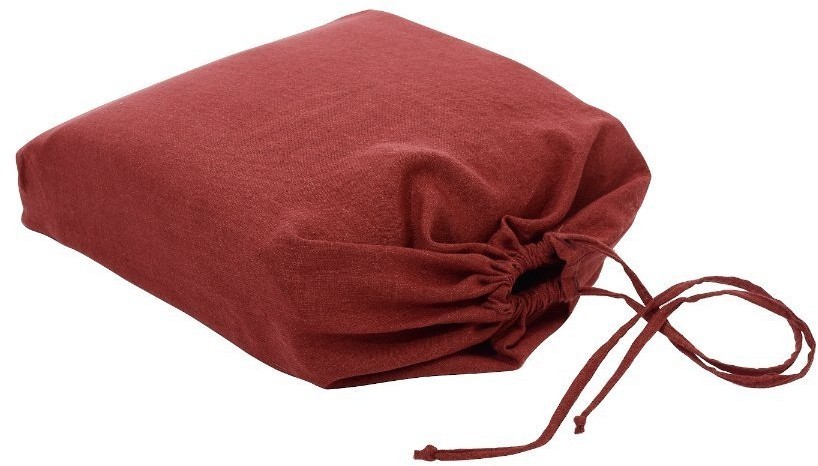 Пододеяльник изо льна бордового цвета essential, 150х200 см (63310)