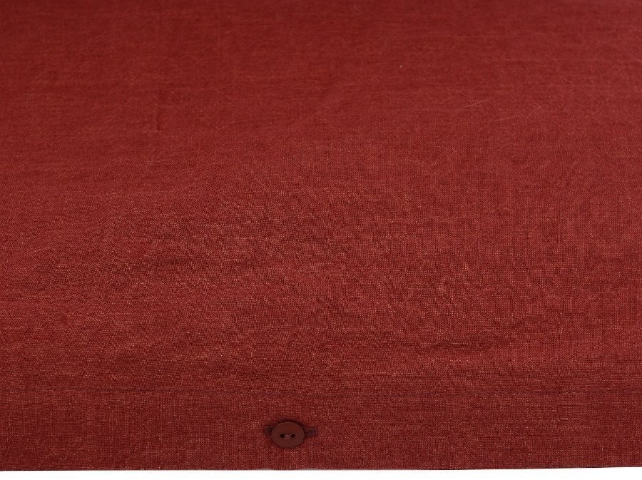 Пододеяльник изо льна бордового цвета essential, 150х200 см (63310)