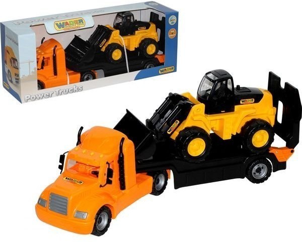 "Майк", автомобиль-трейлер + трактор-погрузчик (в коробке) (55736_PLS)