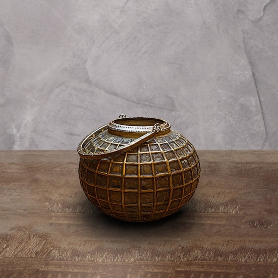 Подсвечник Ksa/5480, 20, стекло, металл, gray black gold, ROOMERS FURNITURE