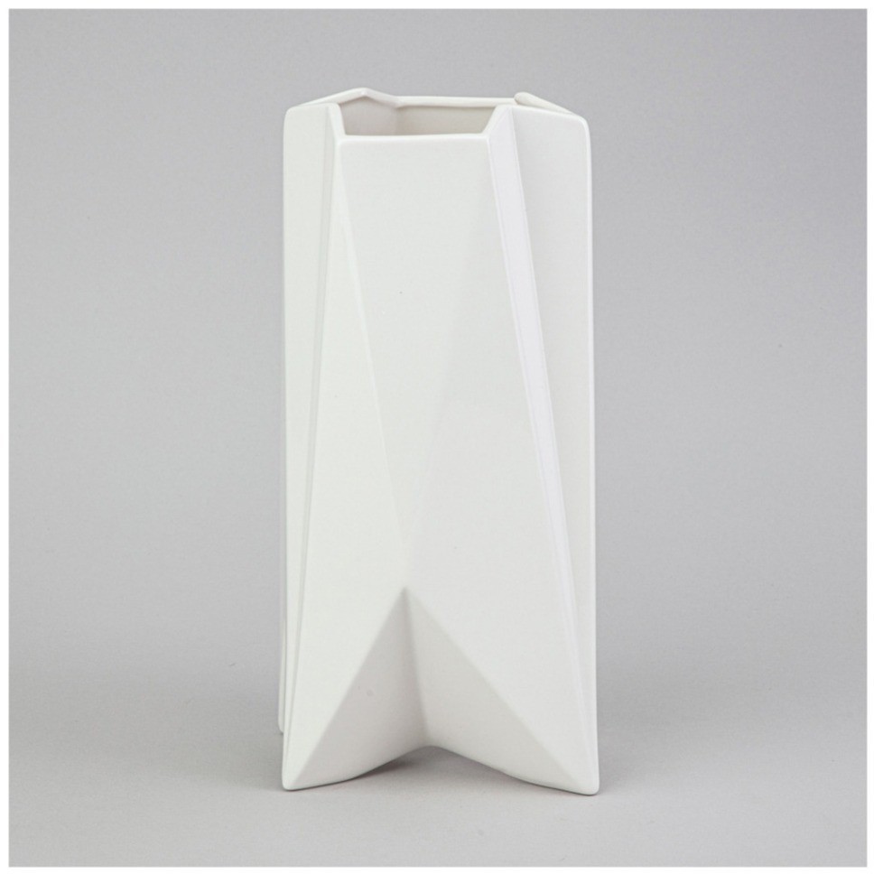 Ваза 10.5*8*24см цвет: белый Lefard (374-137)