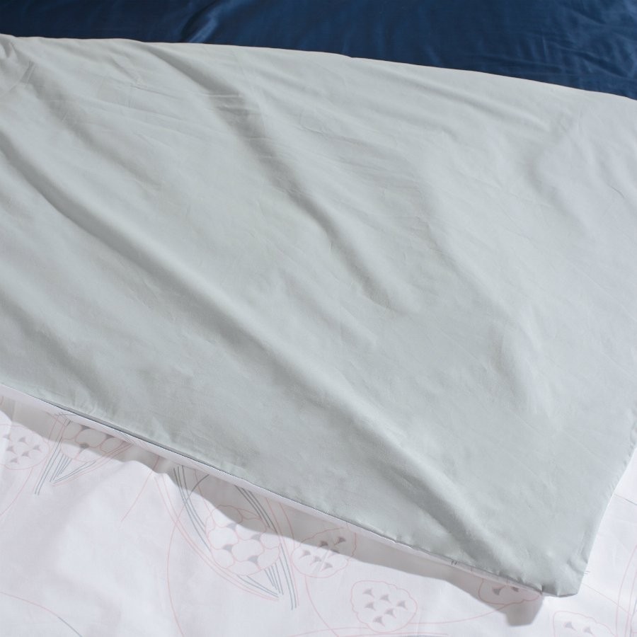 Пододеяльник двухсторонний из перкаля светло-серый с принтом Хвойное утро russian north, 200х200 см (63285)