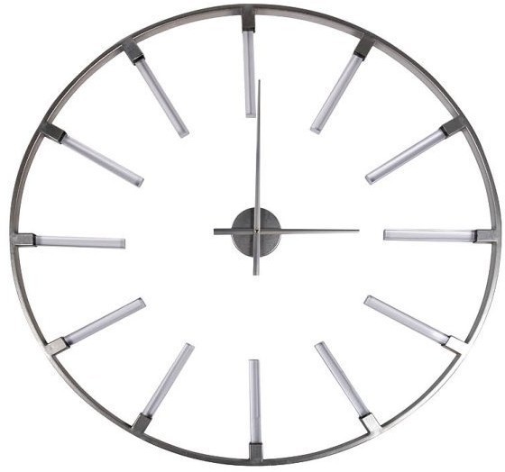 Часы настенные круглые цвет серебро d91см (TT-00001911)