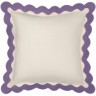 Чехол на подушку с контрастным кантом сиреневого цвета из коллекции trendy ruffles, 40х40 см (78897)