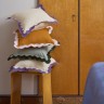 Чехол на подушку с контрастным кантом сиреневого цвета из коллекции trendy ruffles, 40х40 см (78897)