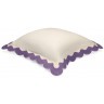 Чехол на подушку с контрастным кантом сиреневого цвета из коллекции trendy ruffles, 40х40 см (78897)