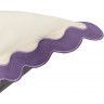 Чехол на подушку с контрастным кантом сиреневого цвета из коллекции trendy ruffles, 40х40 см (78897)