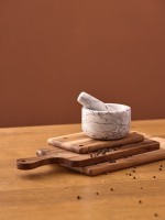 Ступка marm, 12,7х7,6 см, белый мрамор (79565)