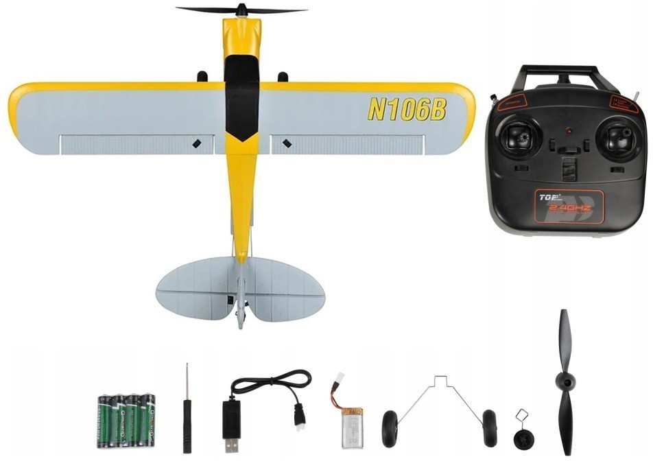 Радиоуправляемый самолет Top RC 450mm Mini Xcub with Gyro RTF (TOP106B01)