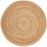 Ковер из джута круглый базовый из коллекции ethnic, 90 см (73329)