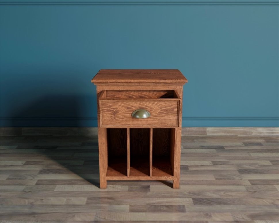 Тумба прикроватная Palermo natural с ящиком арт PL1023OAK-ET