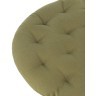 Подушка на стул круглая из хлопка оливкового цвета из коллекции essential, 40 см (73552)
