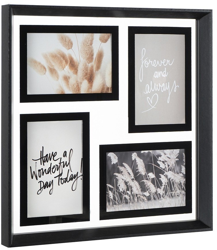 Рамка для фотографий pleasant moments, 34,5х34,5 см, белая/черная (76263)