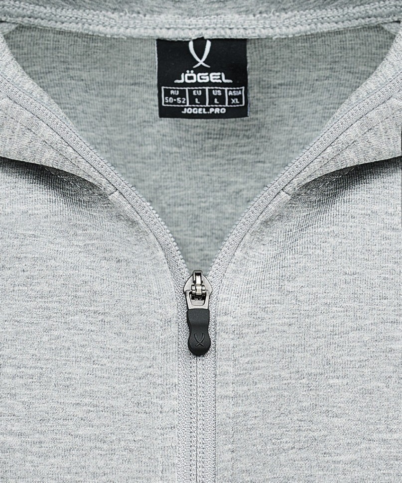 Худи на молнии JOGEL ESSENTIAL Athlete Hooded FZ Jacket, серый, детский (2118914)