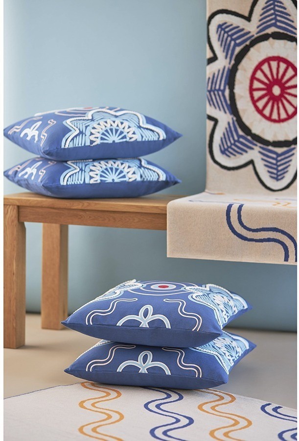 Подушка декоративная по мотивам эвенских орнаментов из коллекции cultural heritage, 45х45 см (77719)