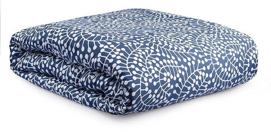 Комплект постельного белья темно-синего цвета с принтом Спелая смородина из коллекции scandinavian touch, 150х200 см (76709)