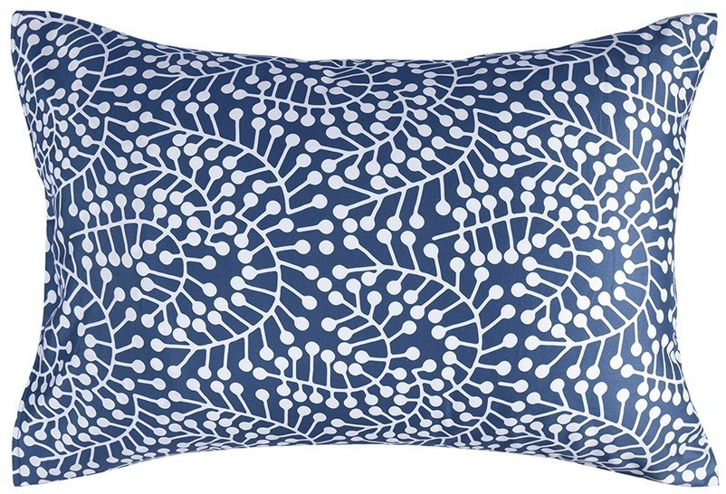 Комплект постельного белья темно-синего цвета с принтом Спелая смородина из коллекции scandinavian touch, 150х200 см (76709)