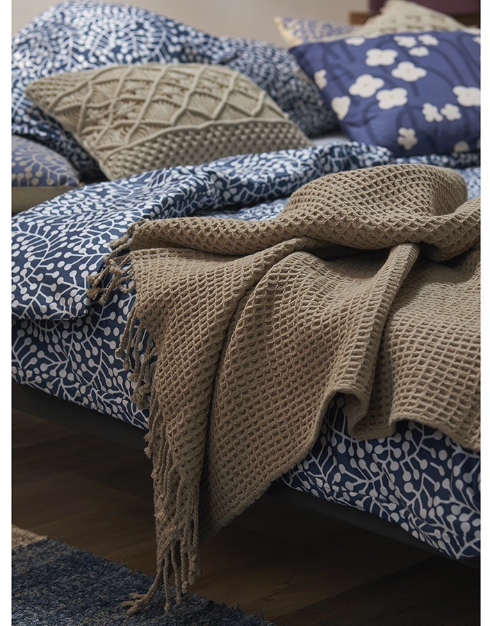 Комплект постельного белья темно-синего цвета с принтом Спелая смородина из коллекции scandinavian touch, 150х200 см (76709)