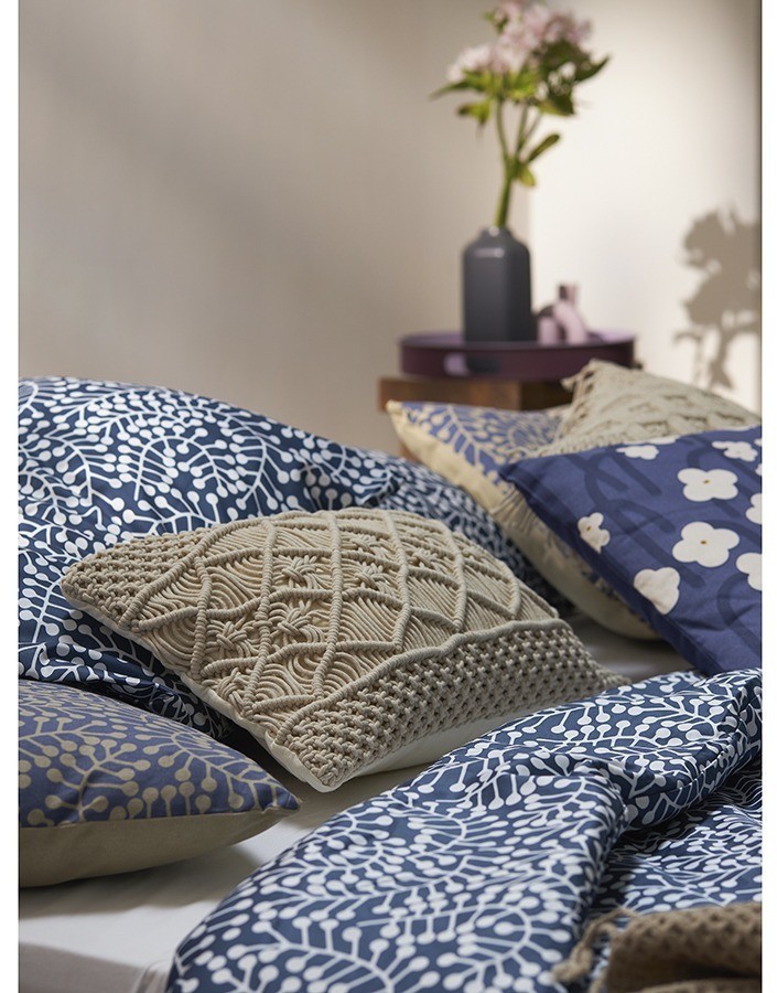 Комплект постельного белья темно-синего цвета с принтом Спелая смородина из коллекции scandinavian touch, 150х200 см (76709)