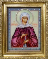 Картина Святая блаженная Ксения Петербургская с кристаллами Swarovski (1554)