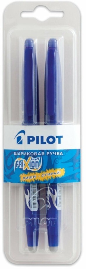 Ручки гелевые стираемые с грипом Pilot Frixion 0,35 мм 2 шт BL-FR-7/141457 (2) (65671)