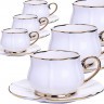 Чайный сервиз на 6 персон фарфор 12 предметов 200 мл LORAINE (30532)