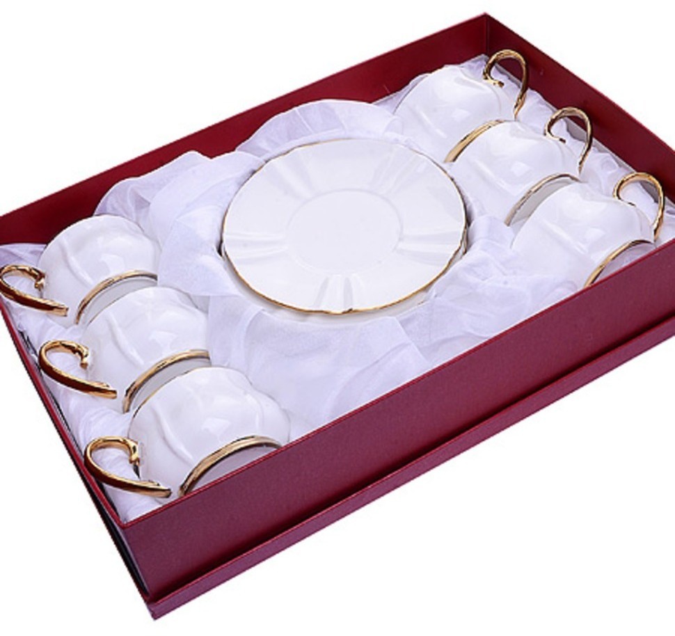 Чайный сервиз на 6 персон фарфор 12 предметов 200 мл LORAINE (30532)