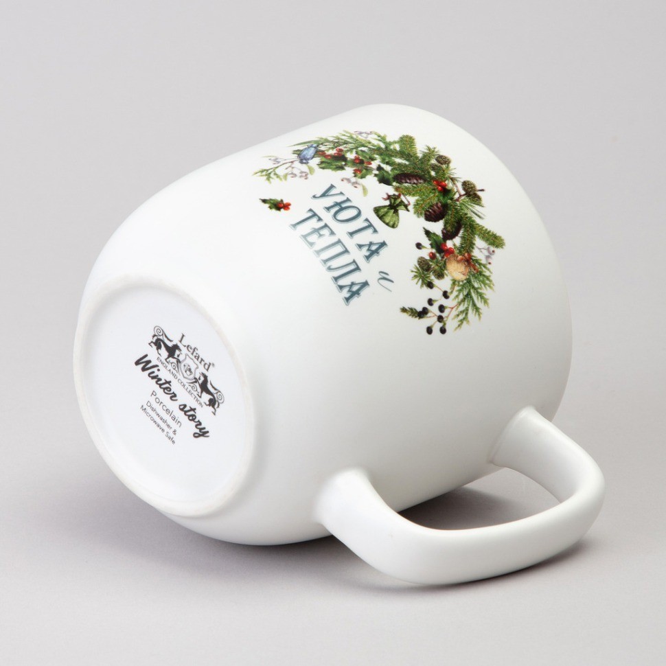 Кружка lefard winter story 390мл с бамбуковой крышкой мал.уп.=6шт (756-468)