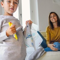 Набор из коврика-раскраски и 4 маркеров bimbi (67144)