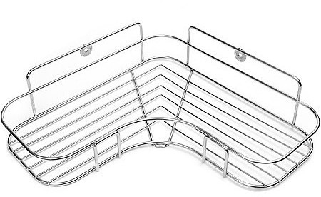 Полка угловая 1 секционная (26,5*26,5*6,5см) хром (АЛТ203С)