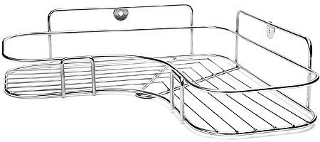 Полка угловая 1 секционная (26,5*26,5*6,5см) хром (АЛТ203С)