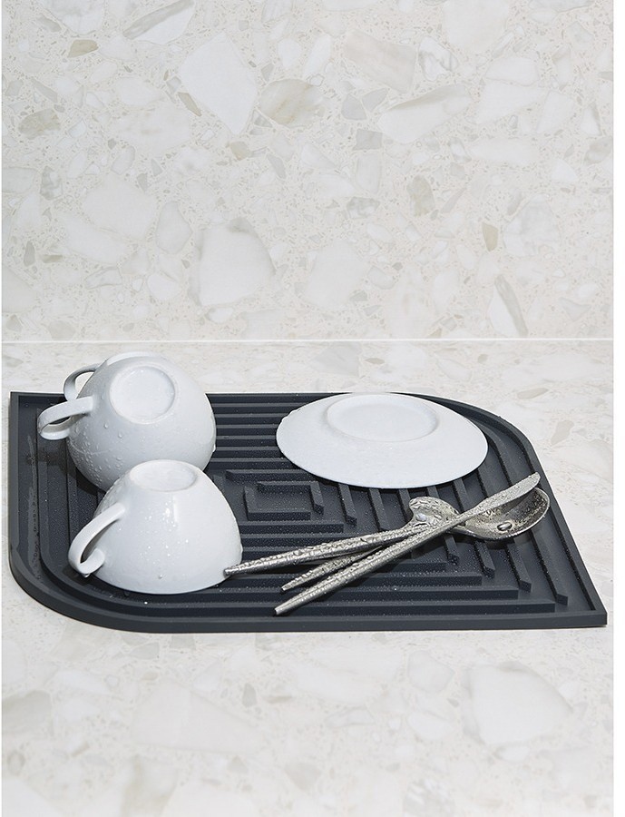 Коврик для сушки посуды dry flex, 34,5х31,5 см, графит (77269)