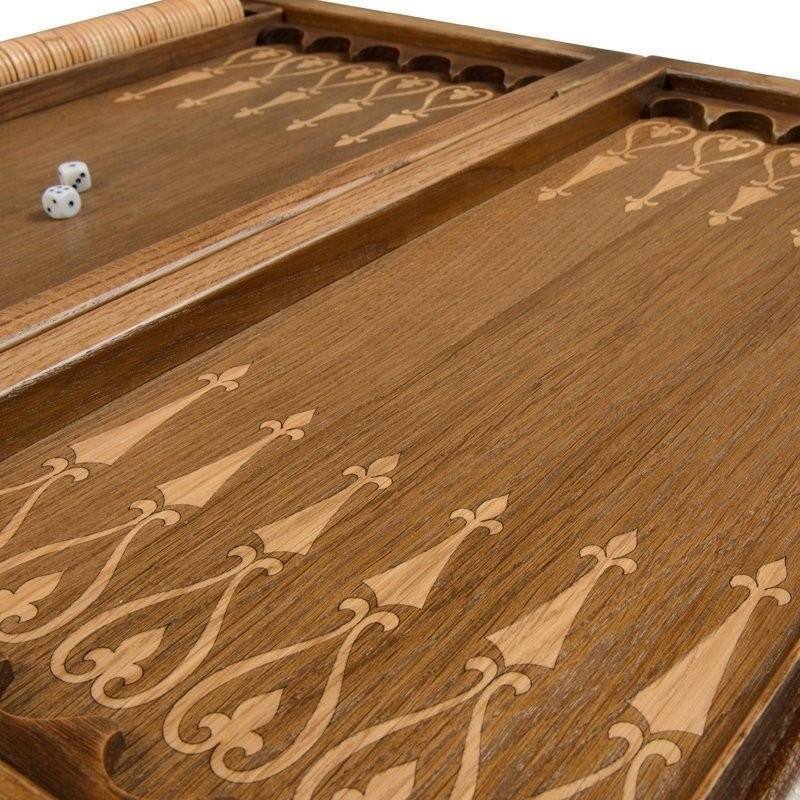 Нарды Ивановские "Охотники на Привале" бук, патина (28152)