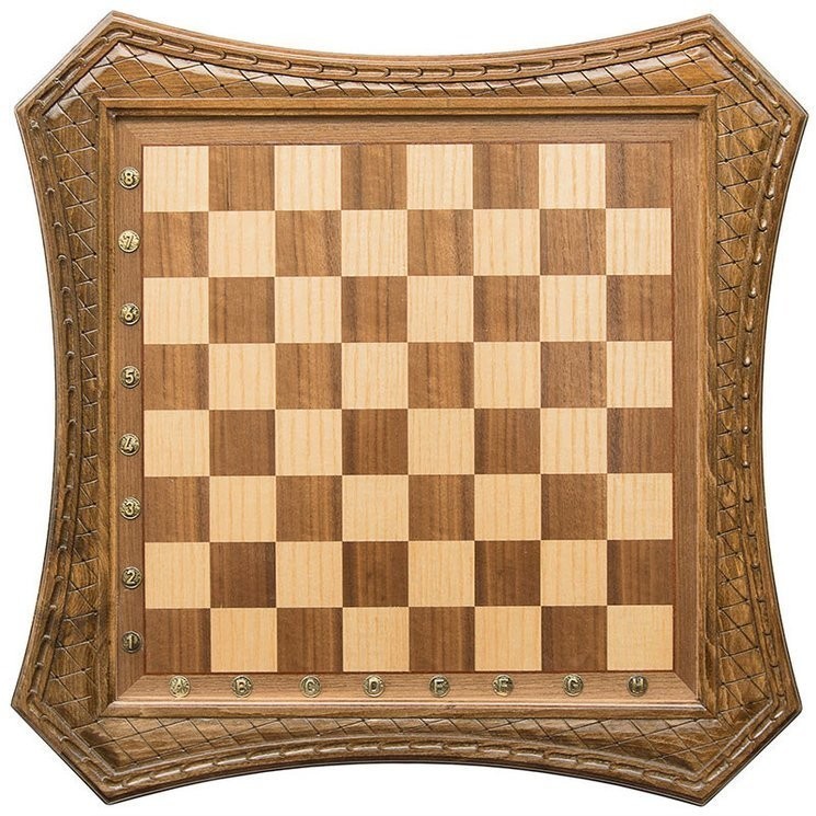 Шахматы резные восьмиугольные в ларце с ящиками 50, Haleyan (33019)
