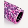 Ролик массажный FA-508, EVA/PP, низкая жесткость, 33x14 cм, розовый камуфляж/черный (2103728)
