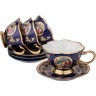 Чайный набор на 4 персоны 8 пр. lefard "влюбленная пара" кобальт 150 мл Lefard (77-964)